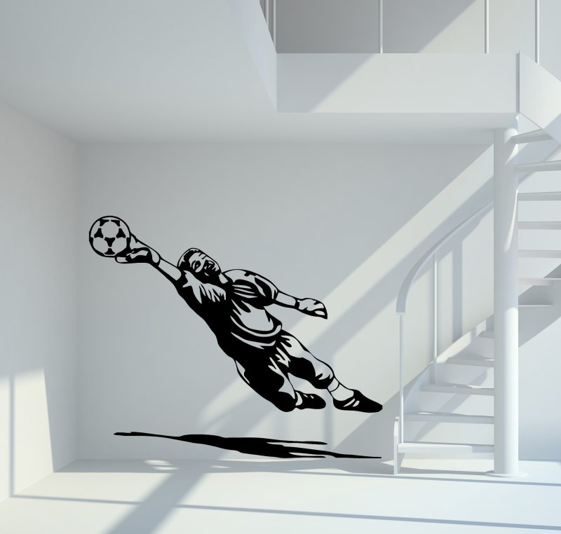 10010 Fussball Torwart Wandtattoo